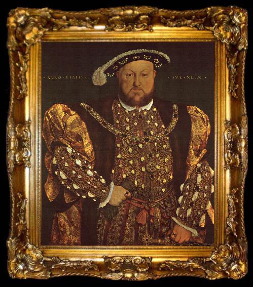 framed  Hans Holbein Portrait of Henry VIII, ta009-2